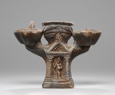 Lamp, North Anatolia, Anatolia; 2nd century; Terracotta; 13 × 17 × 6 cm, 5 1,8 × 6 11,16 × 2 3,8 in