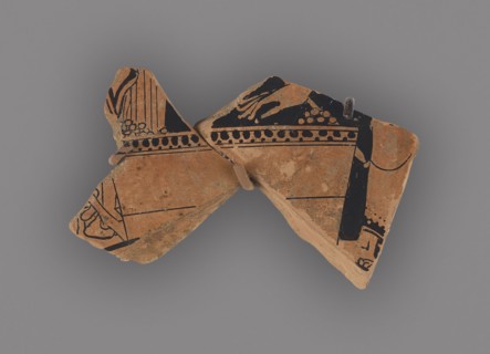 Attic Red-Figure Kylix Fragment; Attributed to the Triptolemos Painter, Greek, Attic, active about 490 - 470 B.C., Athens