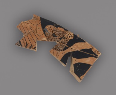 Attic Red-Figure Kylix Fragment; Attributed to the Triptolemos Painter, Greek, Attic, active about 490 - 470 B.C., Athens