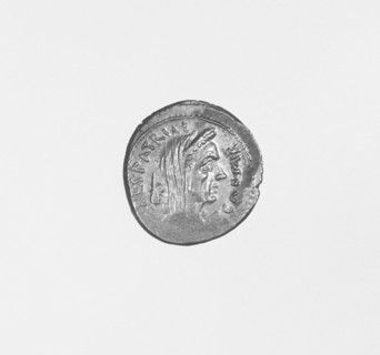 Denarius; Rome, Lazio Italy; 1st century B.C; Silver; 0.0039 kg, 0.0086 lb