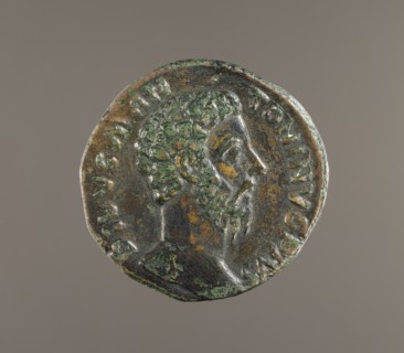 Head of Marcus Aurelius; Rome, Lazio, Italy; about 180; Bronze