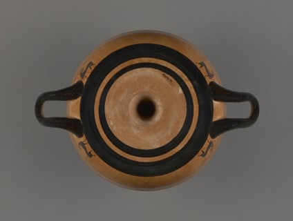 Black-Figure Lip Cup; Attributed to the Workshop of the Phrynos Painter, Greek, Attic, active 560 - 540 B.C., Athens, Greece