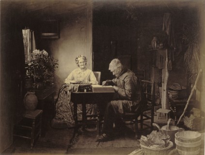 When the Day's Work is Done; Henry Peach Robinson, British, 1830 - 1901, London, England; 1877; Albumen silver print
