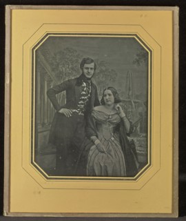 Portrait of Gustav and Caroline Cohn; Carl Ferdinand Stelzner, German, 1805 - 1894, about 1850; Daguerreotype