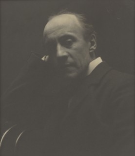 Portrait of Sir Anthony Hope Hawkins; Zaida Ben-Yusuf, American, born England, 1869 - 1933, 1897; Platinum print; 17.9 x 15.6