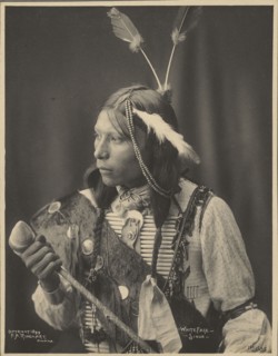 White Face, Sioux; Adolph F. Muhr, American, died 1913, Frank A. Rinehart, American, 1861 - 1928, 1899; Platinum print