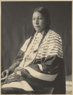Lucy Red Cloud, Sioux; Adolph F. Muhr, American, died 1913, Frank A. Rinehart, American, 1861 - 1928, 1899; Platinum print