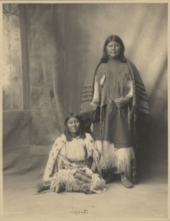 Kiowa Two Women; Adolph F. Muhr, American, died 1913, Frank A. Rinehart, American, 1861 - 1928, 1898; Platinum print