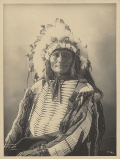 Chief Goes to War, Sioux; Adolph F. Muhr, American, died 1913, Frank A. Rinehart, American, 1861 - 1928, 1898; Platinum print