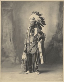 Spotted Horse, Sioux; Adolph F. Muhr, American, died 1913, Frank A. Rinehart, American, 1861 - 1928, 1898; Platinum print