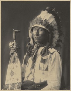 Lone Bear, Sioux; Adolph F. Muhr, American, died 1913, Frank A. Rinehart, American, 1861 - 1928, 1899; Platinum print