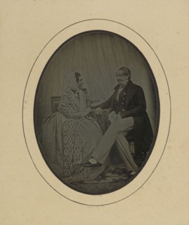 Jean-Gabriel Eynard and Mme. Eynard-Lullin; Jean-Gabriel Eynard, Swiss, 1775 - 1863, about 1843; Daguerreotype