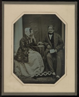 Jean-Gabriel and Anne-Charlotte-Adélaide Eynard; Jean-Gabriel Eynard, Swiss, 1775 - 1863, about 1845; Daguerreotype