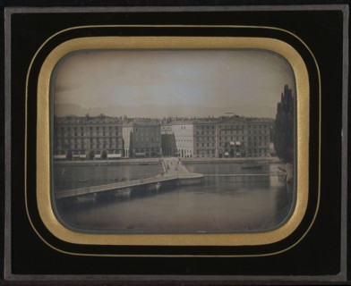 Cityscape of Geneva; Jean-Gabriel Eynard, Swiss, 1775 - 1863, about 1847; Daguerreotype