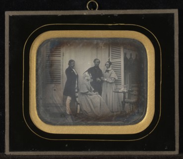 Group portrait of M. and Mme. Eynard with M. and Mme. Regny, Paris, France; Jean-Gabriel Eynard, Swiss, 1775 - 1863, 1841