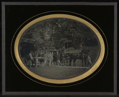 Roadside Scene; Jean-Gabriel Eynard, Swiss, 1775 - 1863, about 1856; Daguerreotype