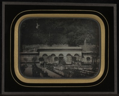 The Orangery in the Botanical Garden, Geneva; Jean-Gabriel Eynard, Swiss, 1775 - 1863, about 1850; Daguerreotype