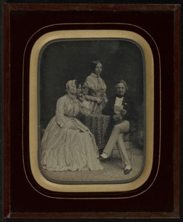 Portrait of Jean Gabriel and Anne-Charlotte-Adélaide Eynard with Madame Charrière; Jean-Gabriel Eynard, Swiss, 1775 - 1863