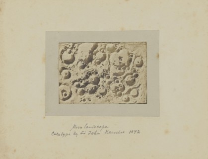 Moon Landscape; late 1850s; Salted paper print from a Collodion negative; 7 × 10 cm, 2 3,4 × 3 15,16 in