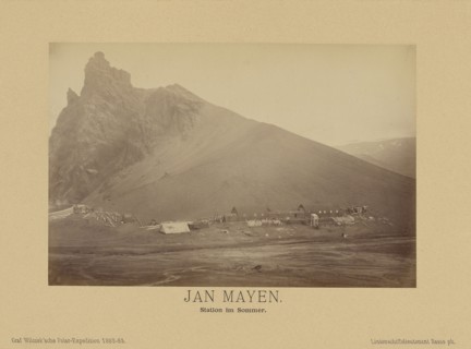 Jan Mayen, Station im Sommer;, Linienschiffs-Lieutenant, Richard Basso, German ?, active 1882 - 1883, Jan Mayen, Norway; 1882