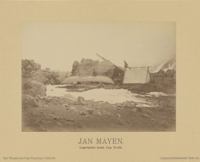 Jan Mayen, Lagerplatz beim Cap Traill;, Linienschiffs-Lieutenant, Richard Basso, German ?, active 1882 - 1883, Jan Mayen