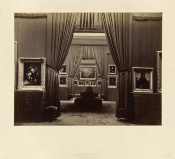 Art Exhibition; Robert Jefferson Bingham, British, 1824 - 1870, Paris, France; 1869; Albumen silver print