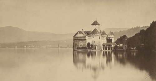 Château de Chillon; Bisson Frères, French, active 1840 - 1864, Switzerland; 1854 - 1864; Albumen silver print