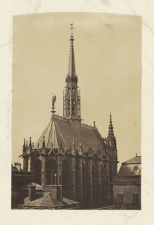 La Sainte-Chapelle, Paris; Bisson Frères, French, active 1840 - 1864, Paris, France; about 1854 - 1864; Albumen silver print