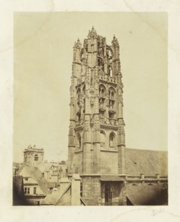 Church Tower; Bisson Frères, French, active 1840 - 1864, France; about 1854 - 1864; Albumen silver print