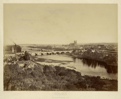 Tours: Vue Prise du Morier St. Cyr; Gabriel Blaise, French, active Tours, France 1860s - 1870s, Tours, France; 1860s - 1870s