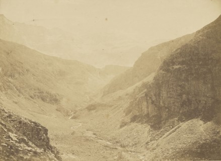 Cirque d'Estaubé; Vicomte Joseph de Vigier, French, 1821 - 1862, Pyrenees, France; about 1853; Salted paper print; 26.8 × 36.7