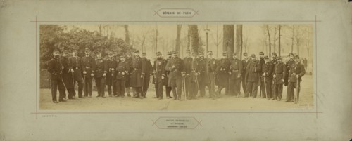 Garde Nationale, 1er Bataillon, Commandant: Bare; André Adolphe-Eugène Disdéri, French, 1819 - 1889, Paris, France; 1870 - 1871