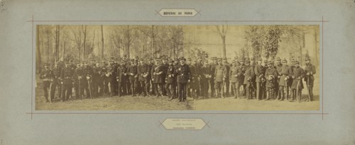 Garde Nationale, 100e Bataillon, Commandant Poisson; André Adolphe-Eugène Disdéri, French, 1819 - 1889, Paris, France; 1870