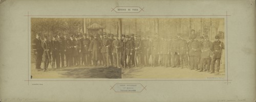 Garde Nationale, 65e Bataillon, Capitaine Beautes; André Adolphe-Eugène Disdéri, French, 1819 - 1889, France; 1870 - 1871