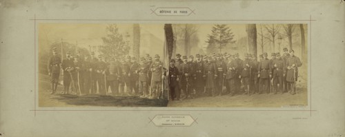 Garde Nationale, 66e Bataillon, Commandant: Kernen; André Adolphe-Eugène Disdéri, French, 1819 - 1889, Paris, France; 1870
