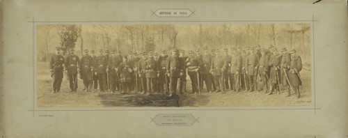 Garde Nationale, 144e Bataillon, Commandant Chatenoud; André Adolphe-Eugène Disdéri, French, 1819 - 1889, Paris, France; 1870