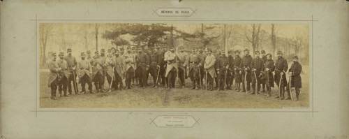 Garde Nationale, 33e Reviment, Colonel LaVigne; André Adolphe-Eugène Disdéri, French, 1819 - 1889, Paris, France; 1870 - 1871