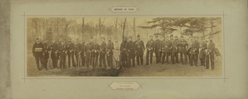 Garde Nationale, 155e Bataillon, Commandant: Raullot; André Adolphe-Eugène Disdéri, French, 1819 - 1889, Paris, France; 1870