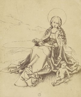 Die Heil, Jungfrau mit dem Kinde; Charles Von Bouell, Swiss, active 19th century, Basel, Switzerland; 1861; Salted paper print