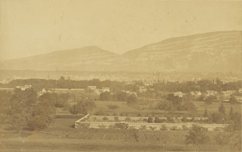 Geneve, vue generale, prise du Petit-Saconnex; V. Muzet, French, active 1860s, Geneva, Switzerland; 1860 - 1865; Albumen silver