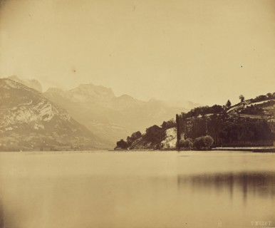 Lac D'Annecy; V. Muzet, French, active 1860s, Haute-Savoie, France; 1860; Albumen silver print