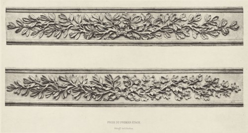 Frise du Premier Étage; Édouard Baldus, French, born Germany, 1813 - 1889, Paris, France; about 1868; Heliogravure