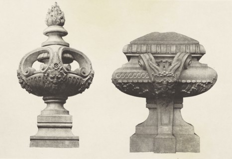Vases de Couronnement; Édouard Baldus, French, born Germany, 1813 - 1889, Paris, France; about 1868; Heliogravure