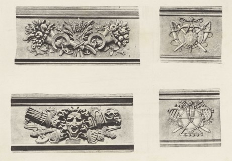 Tuileries, Façade sur la Cour, Édouard Baldus, French, born Germany, 1813 - 1889, Paris, France; about 1868; Heliogravure