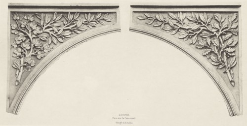 Louvre, Face sur le Carrousel, Édouard Baldus, French, born Germany, 1813 - 1889, Paris, France; about 1868; Heliogravure