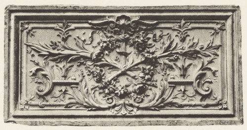 Ministère d'État, Panneau de Porte, Édouard Baldus, French, born Germany, 1813 - 1889, Paris, France; about 1868; Heliogravure
