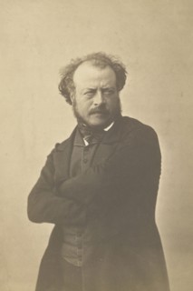 Auguste Préault; Nadar, Gaspard Félix Tournachon, French, 1820 - 1910, 1854 - 1855; Salted paper print; 23.7 x 17.1 cm