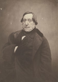 Gioacchino Rossini; Nadar, Gaspard Félix Tournachon, French, 1820 - 1910, 1855 - 1857; Salted paper print; 24.1 x 17.3 cm