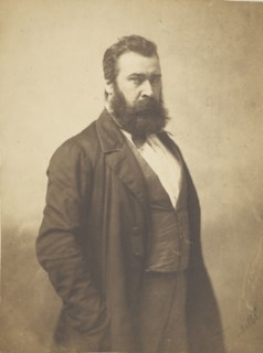Jean-François Millet; Nadar, Gaspard Félix Tournachon, French, 1820 - 1910, 1856 - 1858; Salted paper print; 26.3 × 19.7 cm