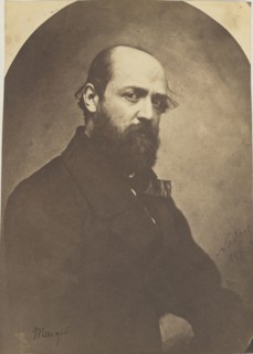 Henri Mürger; Nadar, Gaspard Félix Tournachon, French, 1820 - 1910, about 1855; Salted paper prints from glass negatives